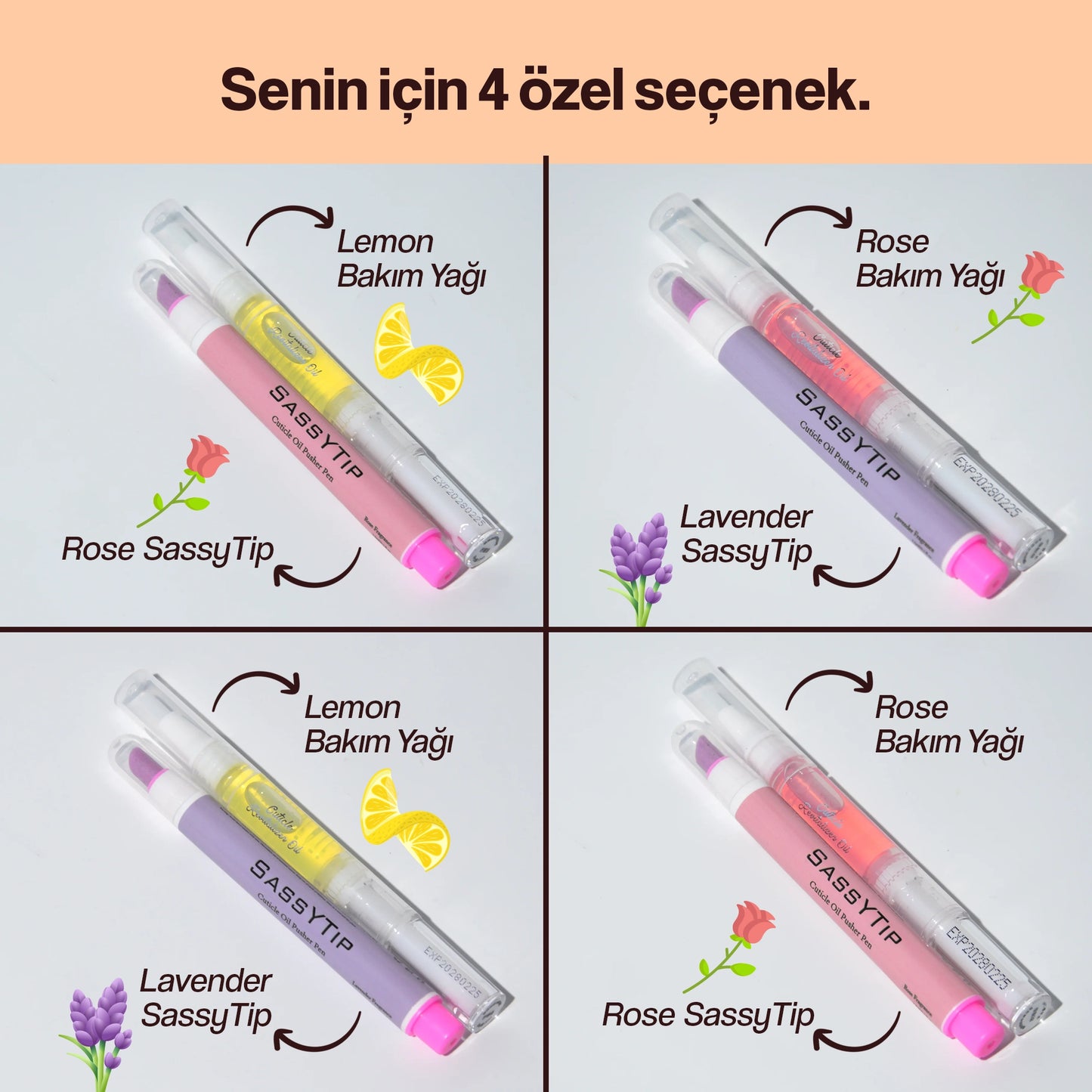 SassyTip 2’si 1 Arada Tırnak Bakım Kalemi