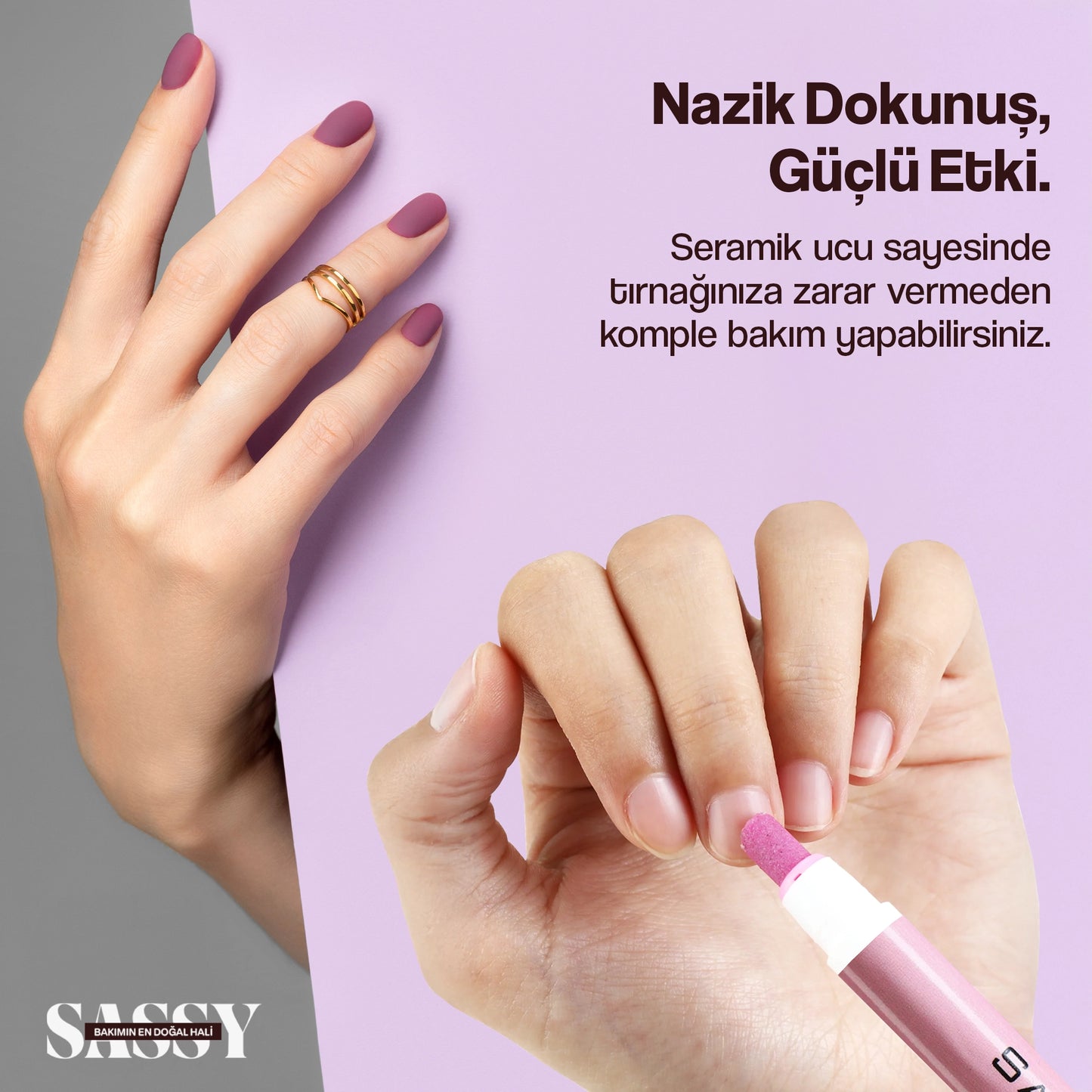 SassyTip 2’si 1 Arada Tırnak Bakım Kalemi