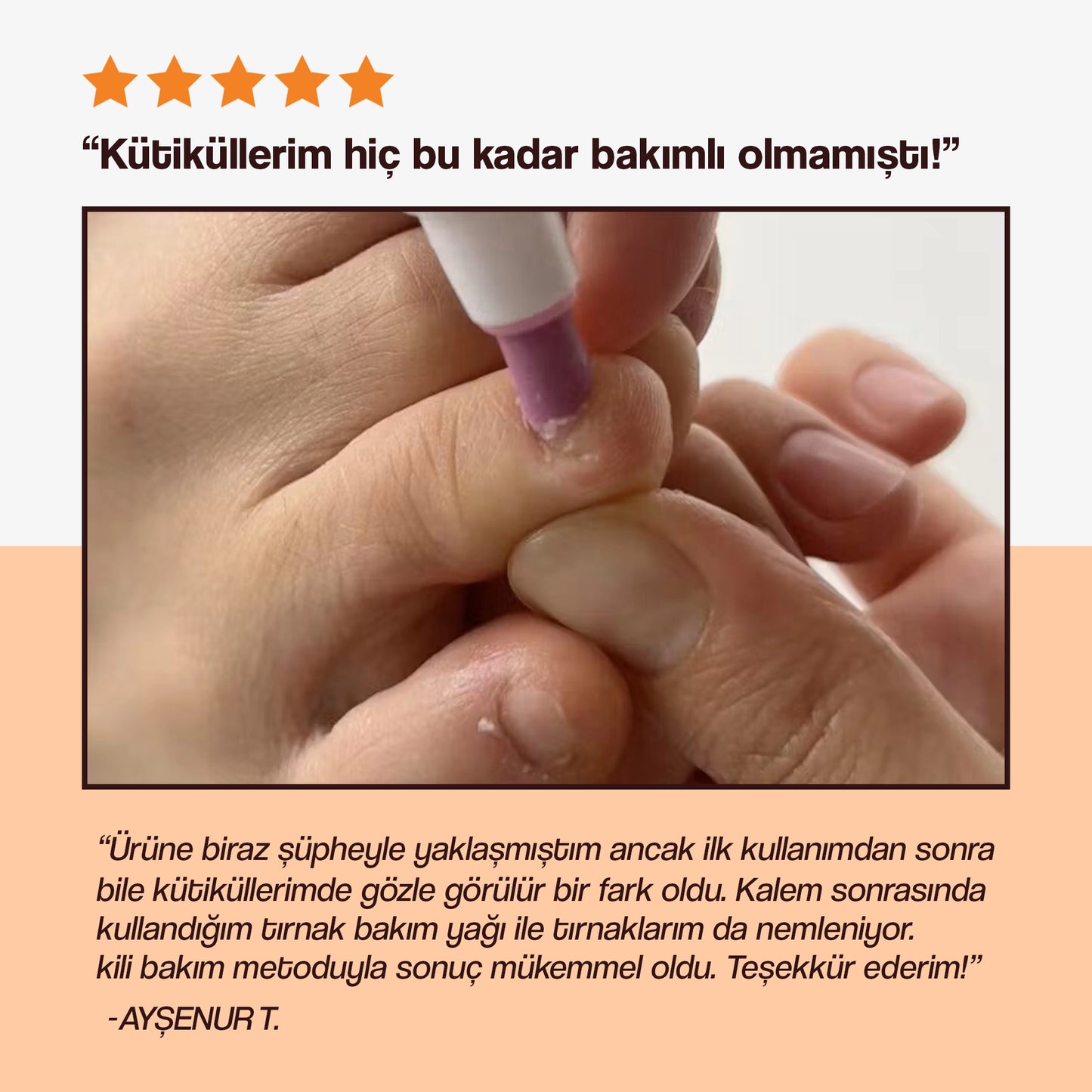 SassyTip 2’si 1 Arada Tırnak Bakım Kalemi