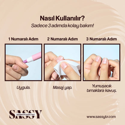 SassyTip 2’si 1 Arada Tırnak Bakım Kalemi