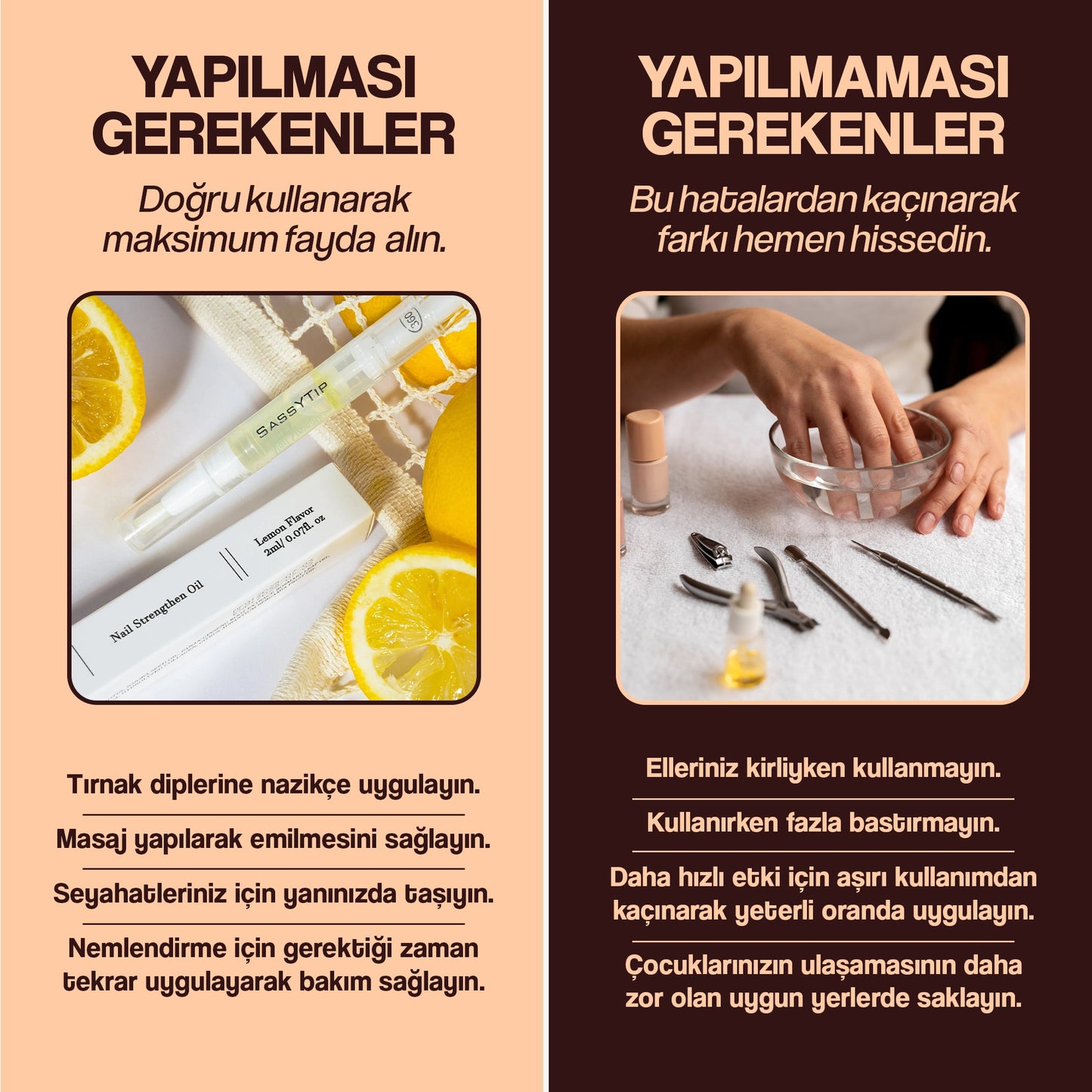 SassyTip 2’si 1 Arada Tırnak Bakım Kalemi